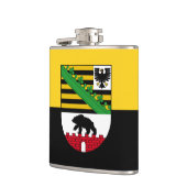 Flagge Sachsen-Anhalts Flachmann (Links)