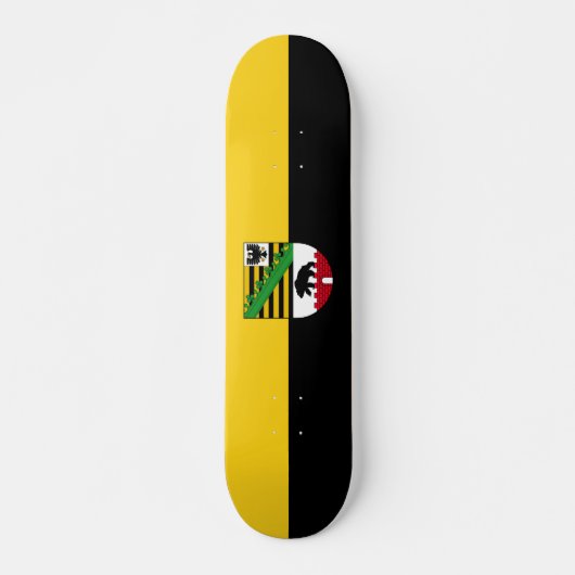 Flagge Sachsen-Anhalts-Skateboard Skateboard (Vorne)