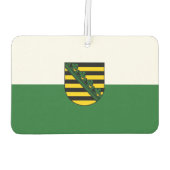 Flagge Sachsens Autolufterfrischer (Rückseite)