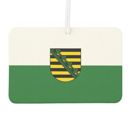 Flagge Sachsens Autolufterfrischer (Rückseite)
