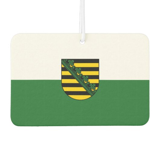 Flagge Sachsens Autolufterfrischer (Vorderseite)