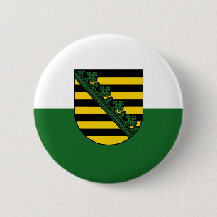 Flagge Sachsens Button