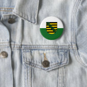 Flagge Sachsens Button (Beispiel)