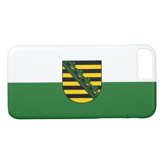 Flagge Sachsens Case-Mate iPhone Hülle (Rückseite (Horizontal))