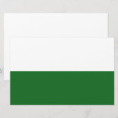 Flagge Sachsens (deutscher Staat) Briefpapier (Vorne/Hinten)