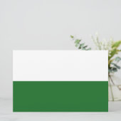 Flagge Sachsens (deutscher Staat) Briefpapier (Stehend Vorderseite)