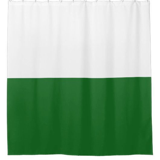 Flagge Sachsens (deutscher Staat) Duschvorhang (Vorderseite)