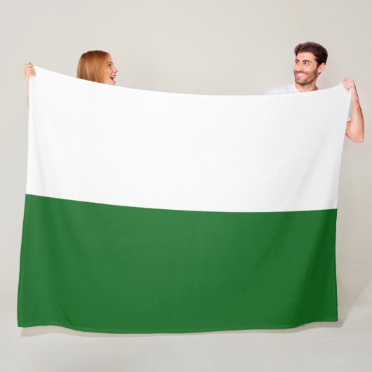 Flagge Sachsens (deutscher Staat) Fleecedecke (Beispiel)