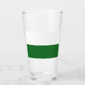 Flagge Sachsens (deutscher Staat) Glas (Vorderseite)