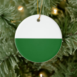 Flagge Sachsens (deutscher Staat) Keramik Ornament