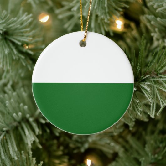 Flagge Sachsens (deutscher Staat) Keramik Ornament (Baum)