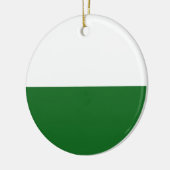 Flagge Sachsens (deutscher Staat) Keramik Ornament (Links)