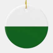 Flagge Sachsens (deutscher Staat) Keramik Ornament (Hinten)