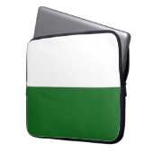 Flagge Sachsens (deutscher Staat) Laptopschutzhülle (Vorderseite Links)