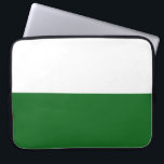 Flagge Sachsens (deutscher Staat) Laptopschutzhülle<br><div class="desc">Dieses Design ist geprägt von der sächsischen Flagge,  einem Binnenland-Staat Deutschlands. Sachsen grenzt an die deutschen Staaten Brandenburg,  Sachsen-Anhalt,  Thüringen und Bayern sowie an die Länder Polen und Tschechien. Die Hauptstadt Sachsen ist Dresden,  während die größte Stadt Leipzig ist.</div>