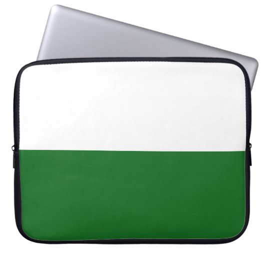 Flagge Sachsens (deutscher Staat) Laptopschutzhülle (Vorderseite)
