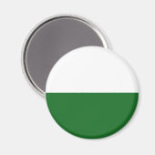 Flagge Sachsens (deutscher Staat) Magnet (Vorderseite/Rückseite)