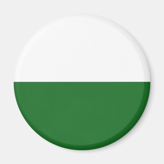 Flagge Sachsens (deutscher Staat) Magnet (Vorne)