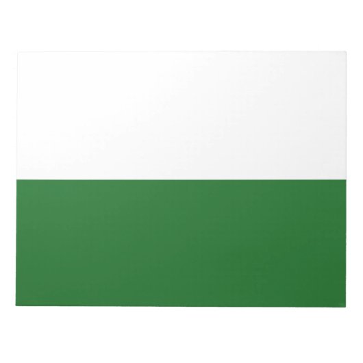 Flagge Sachsens (deutscher Staat) Notizblock (Vorderseite)