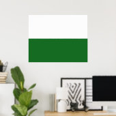 Flagge Sachsens (deutscher Staat) Poster (Heimbüro)