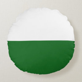 Flagge Sachsens (deutscher Staat) Rundes Kissen