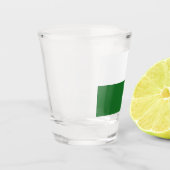Flagge Sachsens (deutscher Staat) Schnapsglas (Links)