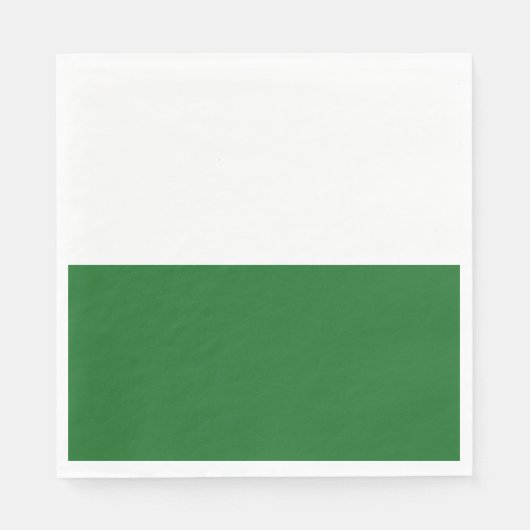 Flagge Sachsens (deutscher Staat) Serviette (Vorderseite)
