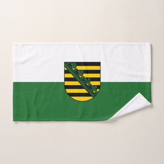Flagge Sachsens Handtuch (Handtuch)