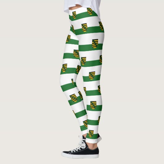 Flagge Sachsens Leggings (Links)