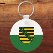 Flagge Sachsens Schlüsselanhänger (Vorderseite)