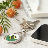 Flagge Sachsens Schlüsselanhänger (Seite)