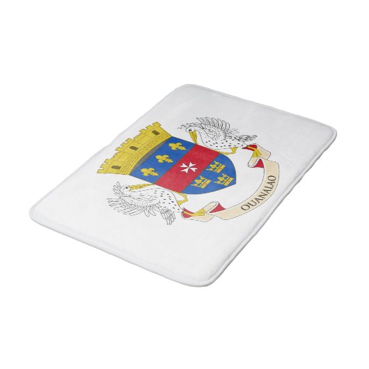 Flagge Saint Barthélemy Badematte (Schrägansicht)