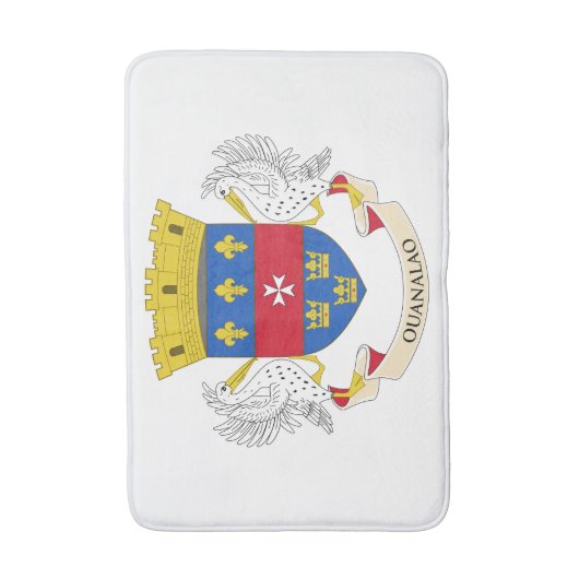 Flagge Saint Barthélemy Badematte (Vorderseite Vertikal)