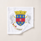 Flagge Saint Barthélemy Badhandtuch Set (Waschlappen)