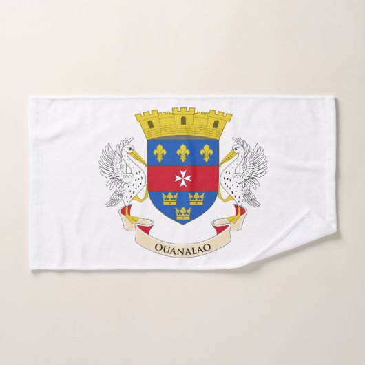 Flagge Saint Barthélemy Badhandtuch Set (Handtuch)