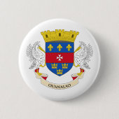 Flagge Saint Barthélemy Button (Vorderseite)