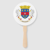 Flagge Saint Barthélemy Fächer (Rückseite)