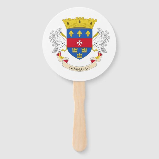 Flagge Saint Barthélemy Fächer (Vorderseite)