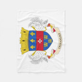 Flagge Saint Barthélemy Fleecedecke (Vorderseite)