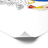 Flagge Saint Barthélemy Fotodruck (Ecke)