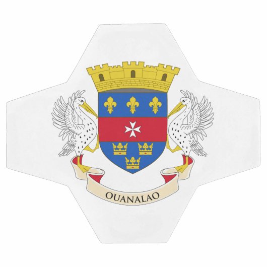 Flagge Saint Barthélemy Fußball (Flach)