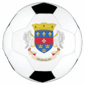 Flagge Saint Barthélemy Fußball (Vorderseite)