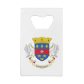 Flagge Saint Barthélemy Geldbeutel Flaschenöffner (Rückseite)