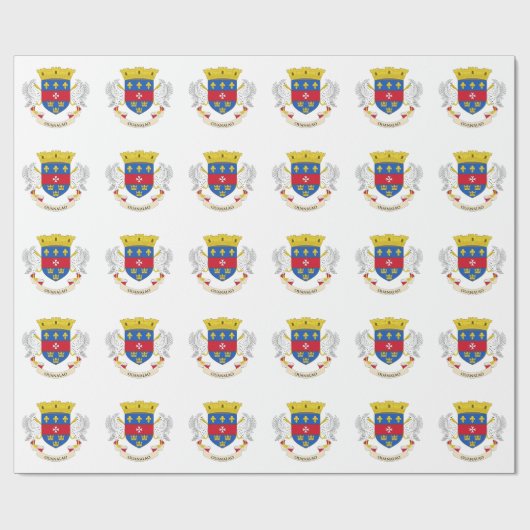 Flagge Saint Barthélemy Geschenkpapier (Flach)