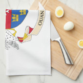 Flagge Saint Barthélemy Geschirrtuch (Viertel Falte)