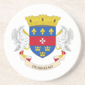 Flagge Saint Barthélemy Getränkeuntersetzer (Vorne)