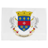 Flagge Saint Barthélemy Große Geschenktüte (Rückseite)