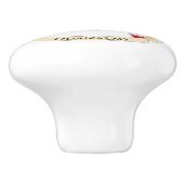 Flagge Saint Barthélemy Keramikknauf (Seitenansicht)