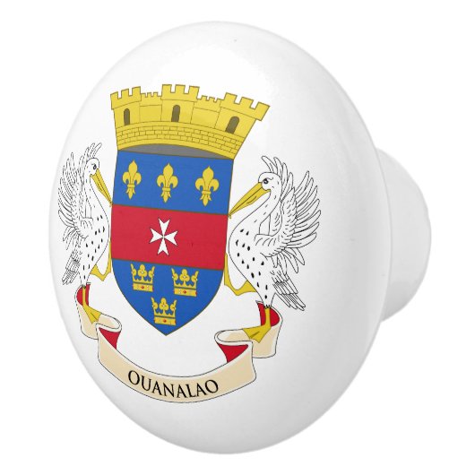 Flagge Saint Barthélemy Keramikknauf (Rechts)