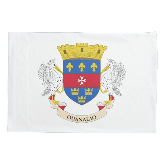 Flagge Saint Barthélemy Kissenbezug (Rückseite)